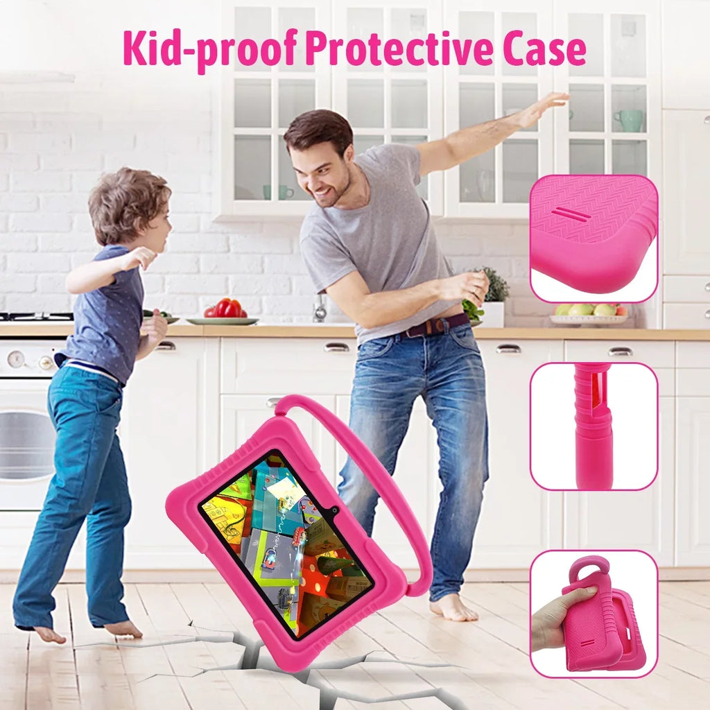 inch Tablet,Antemper Tablet 11 Android Storage,Toddler Pink Dual Kids Play, 7 Bluetooth, Tablet,32GB HD Camera,Google Wifi,Parental Control, with Learning Tablet,Kids Kids