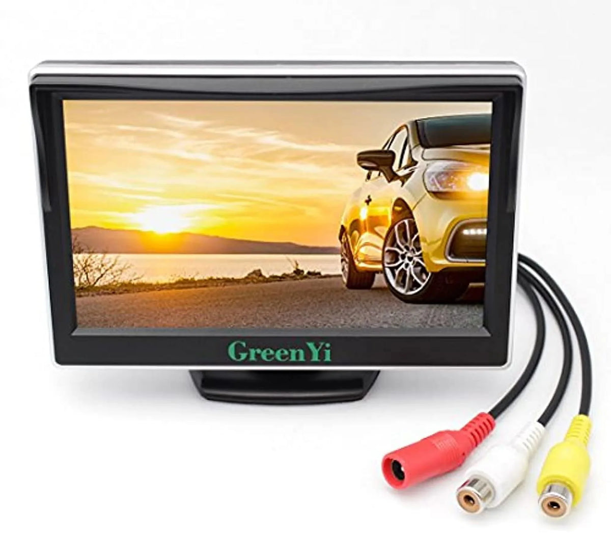 player video with input vehicle lcd for video camera color display on-dash monitor, tft backup car screen 5 dvd 2 greenyi hd