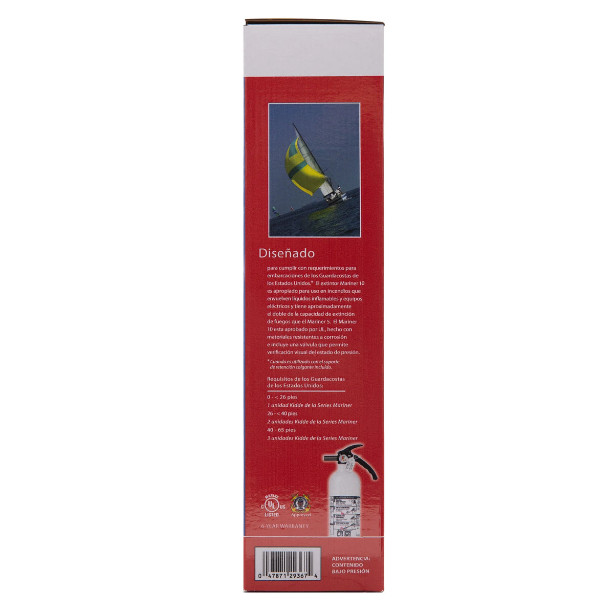 Rechargeable Not KD82W-10BC, Model 10-B:C, Fire UL Rated Kidde Extinguisher, Marine