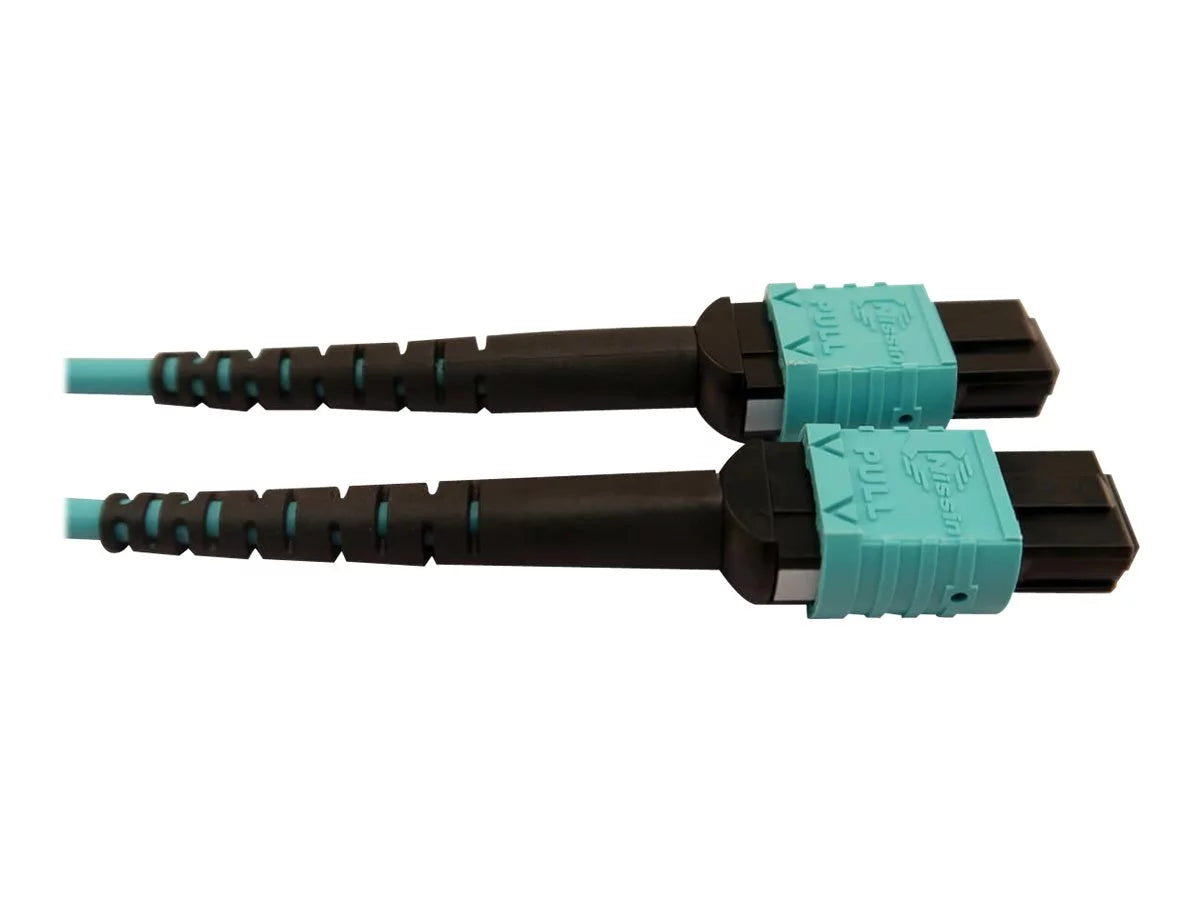 Optic (F) 125 - Tripp Multimode (F) 24F - MTP/MPO/PC OM4 (F/F), MTP/MPO-PC OM4 MTP/MPO-PC (x2) / m 400G - - Aqua, 50 cable Lite 50/125 micron 5 5 MTP/MPO/PC Eaton to m - Plenum Series - 12F fiber multi-mode to Fiber multi-mode Network - Cable, optic