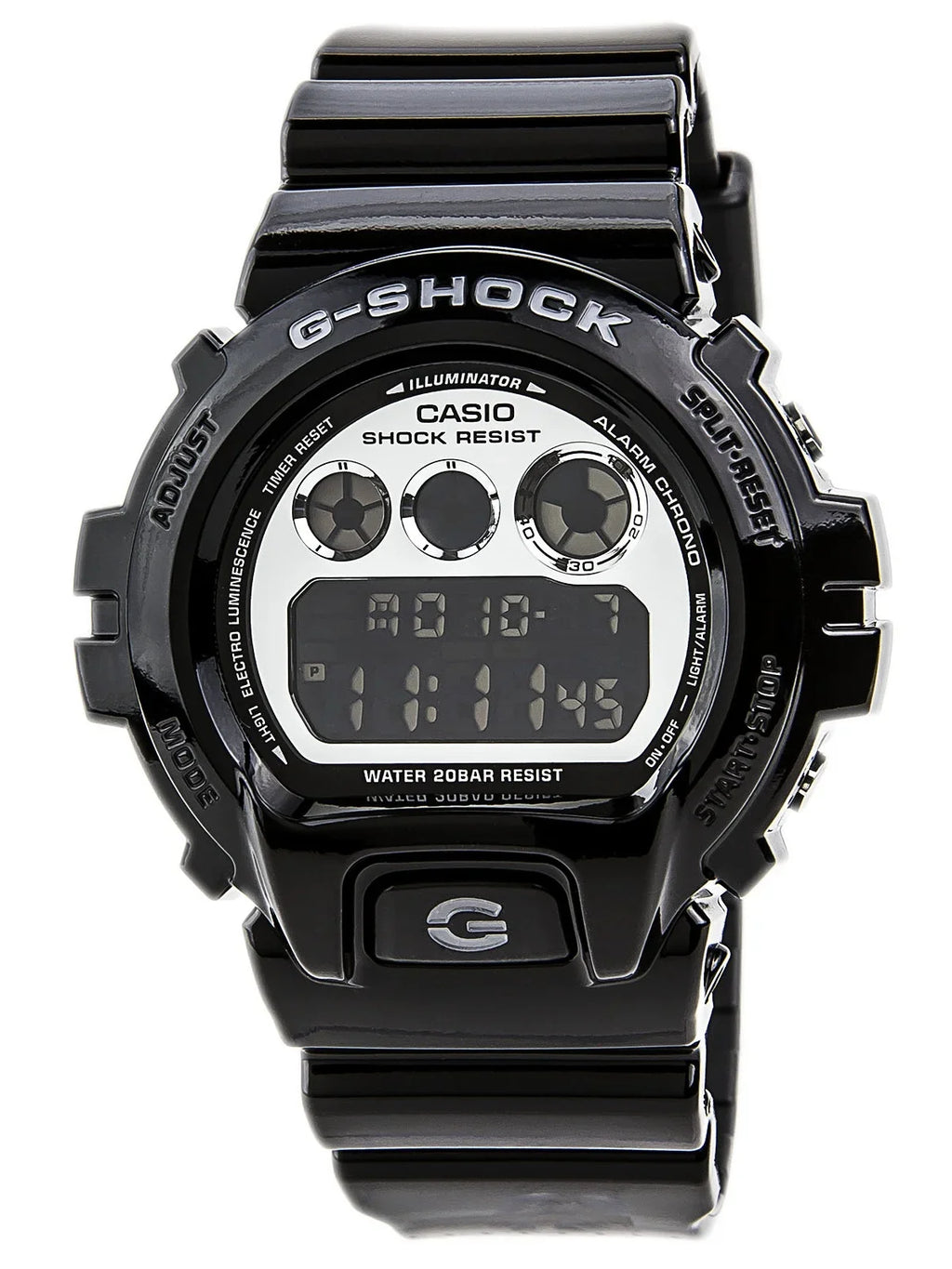 Men's G-Shock Calendar Alarm Resin Black DW6900NB-1 Watch Auto