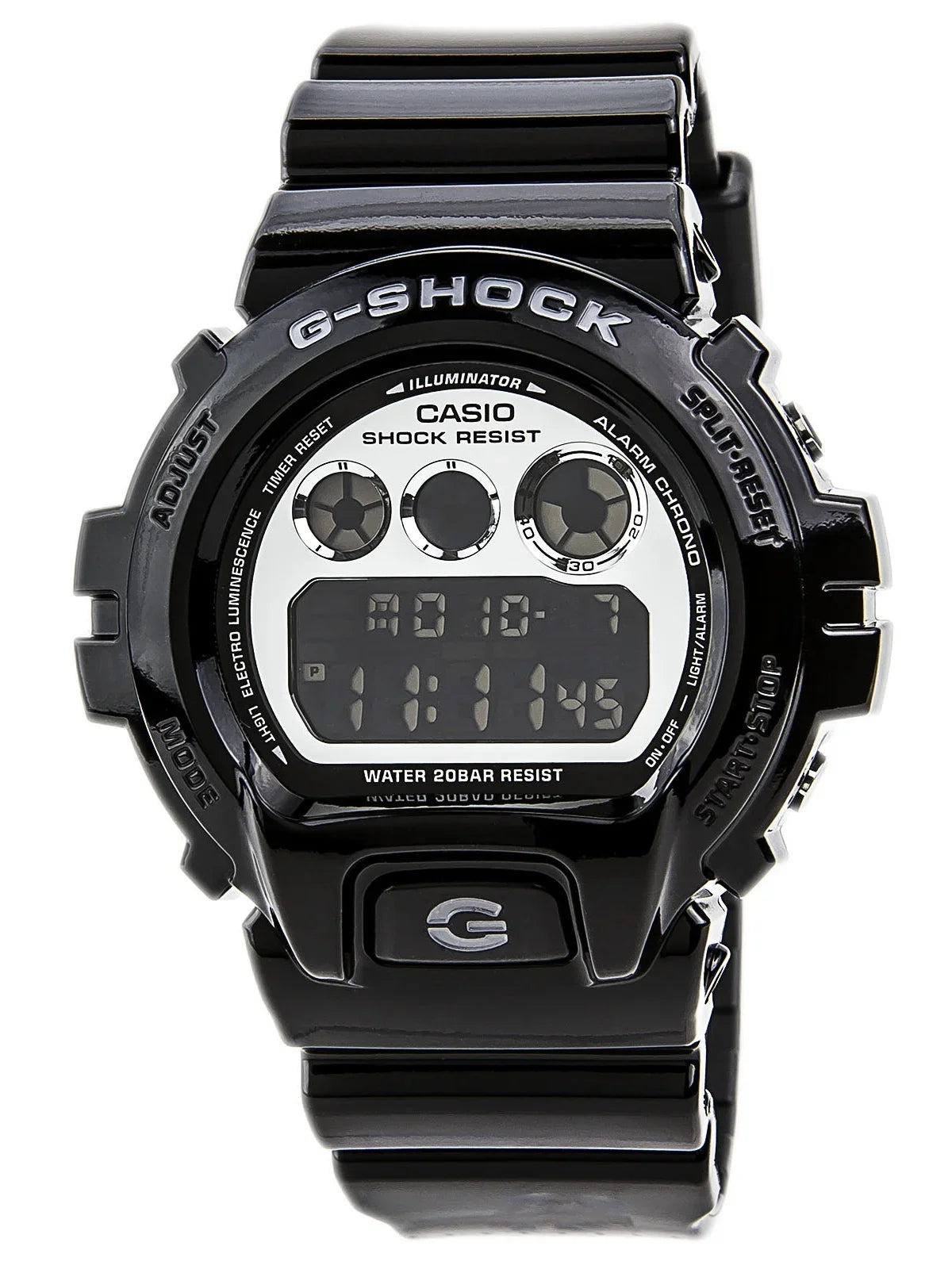 Men's G-Shock Calendar Alarm Resin Black DW6900NB-1 Watch Auto