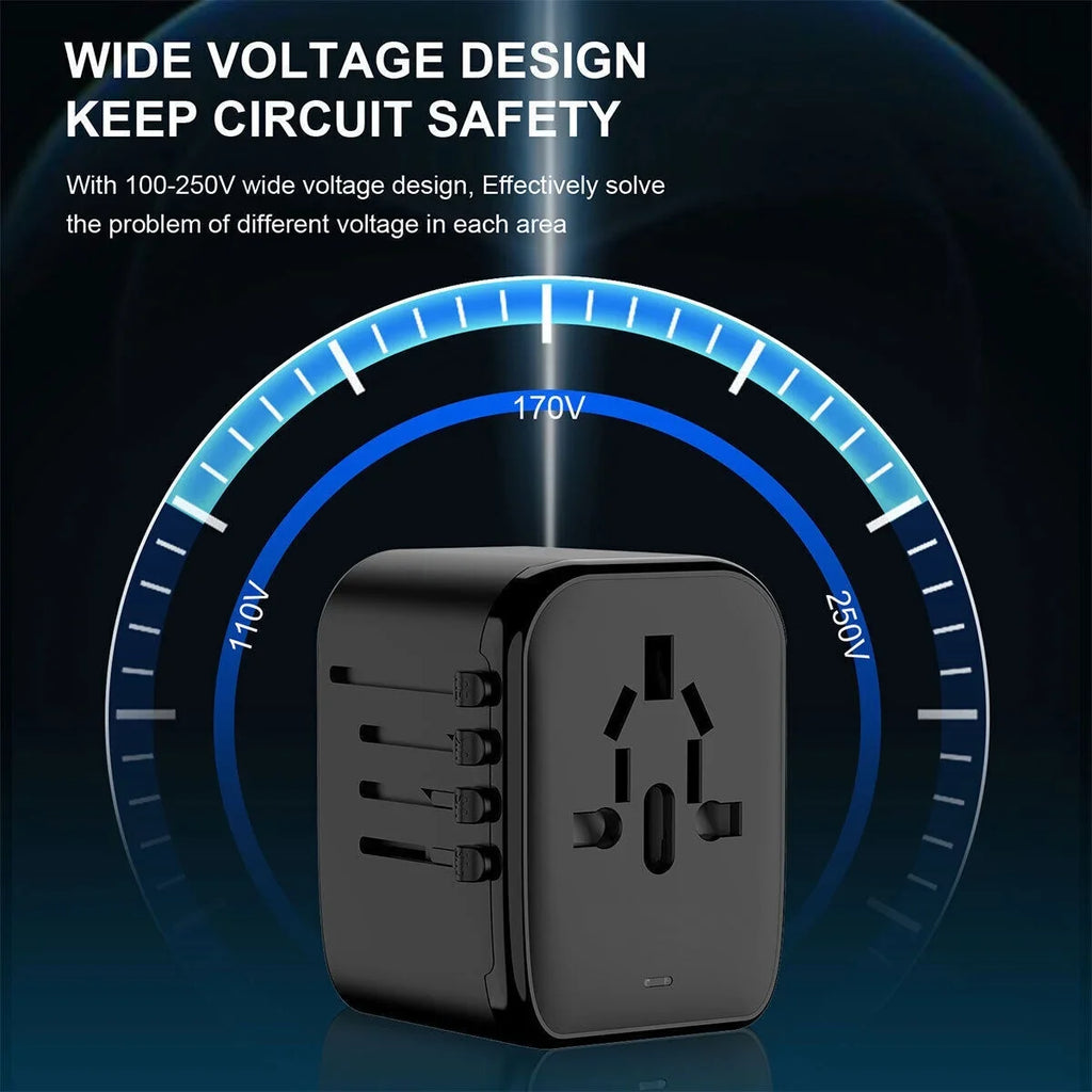 2 Universal Plug USB+2 Power C Travel Outlet USB AICase Adapter Converter International