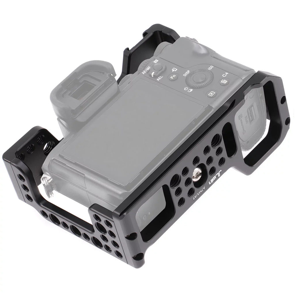 Inch A7R3 A7M3 Cage Cold Screw Inch Cage & Holes Mirrorless Aluminum Shoe A9 Sony Mount Video Replacement 14 Alloy Andoer for 38 with