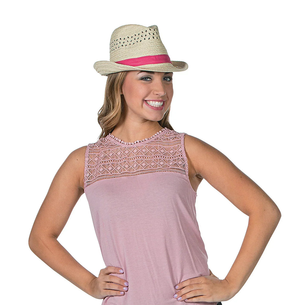 12 Pieces - Party - Wear With Band Fedora