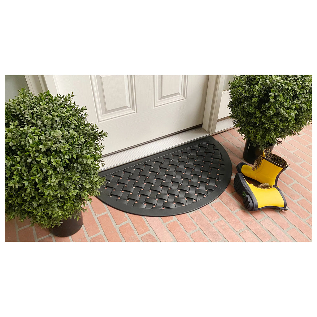 Rubber Mills x 20" Outdoor Hampton Calloway Weave Doormat 36"