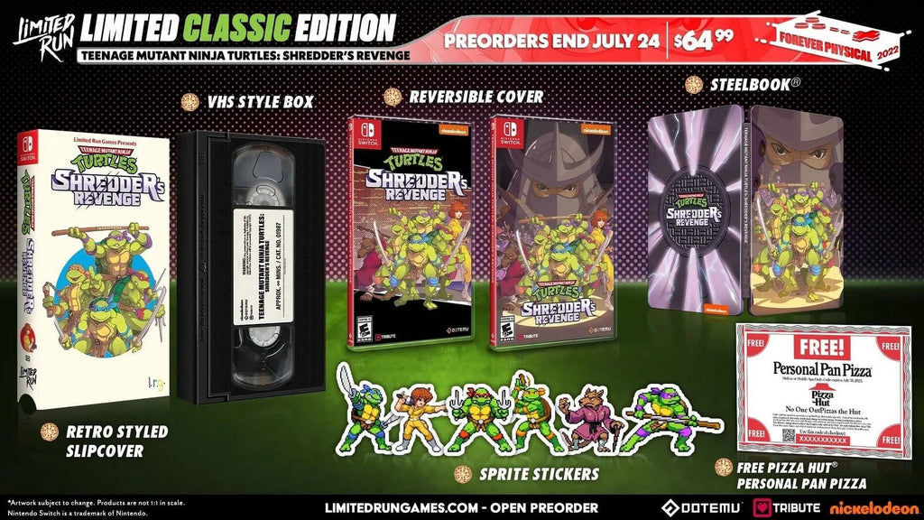 Edition Switch Turtles: Classic Revenge Shredder's Mutant Teenage Nintendo Ninja