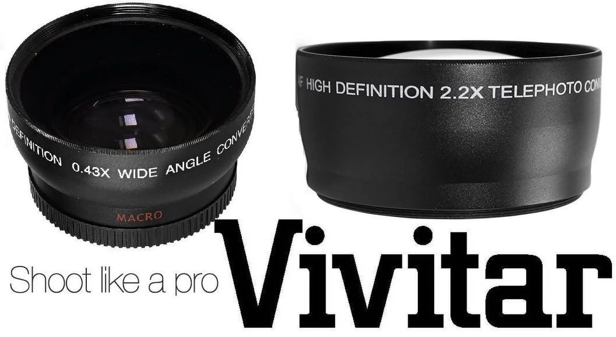 PRO NIKON 2PC & Compatible) WIDE KIT (52mm TELEPHOTO LENS for HI LENS D3200 ANGLE HD DEF