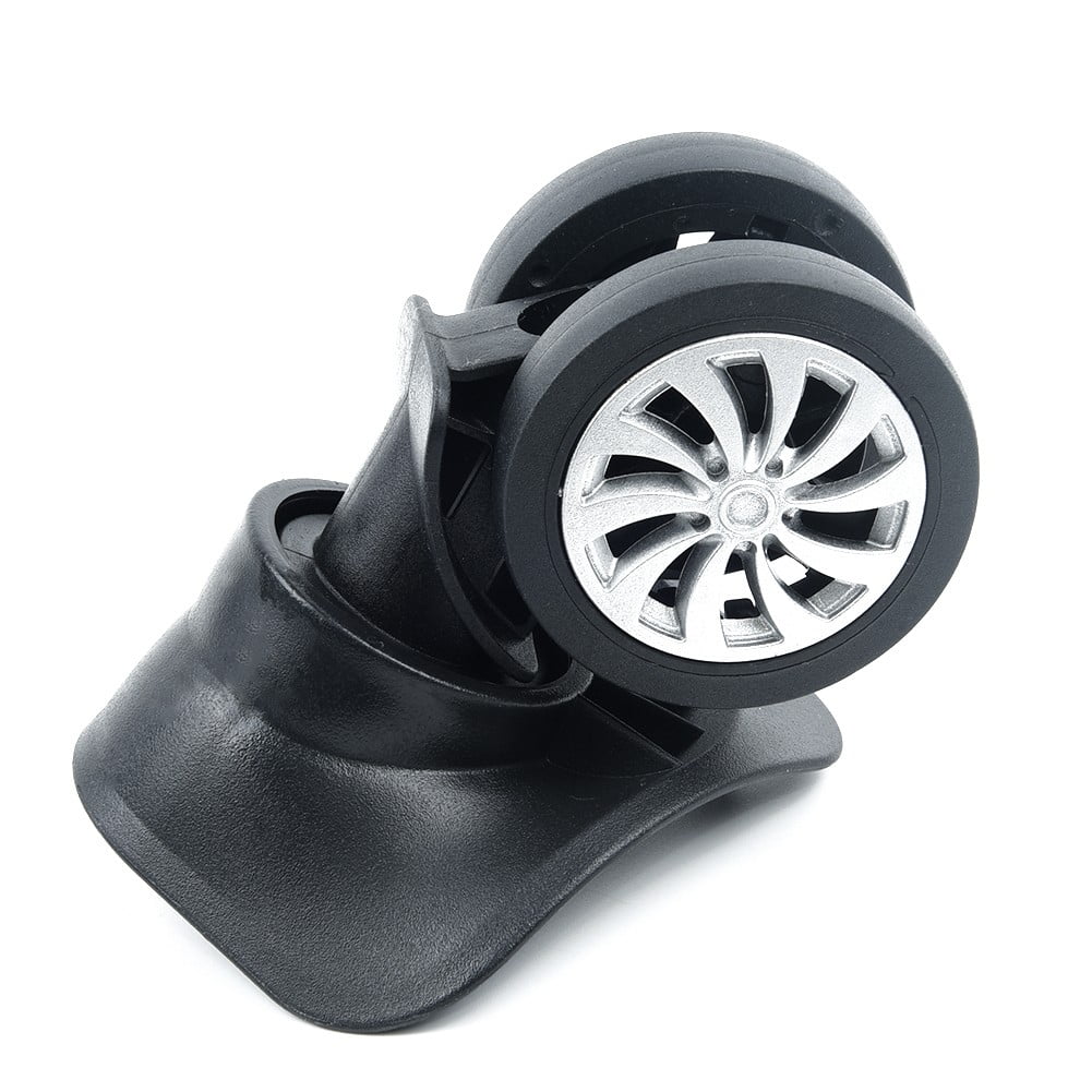 Wheels,4*2.55inch,4Pcs/Set,Swivel Replacement Wheels Luggage Black,Plastic,Dual Universal Roller Suitcase Wheel