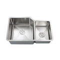 Dowell Small-Radius Series-6008 3220D Handcrafted Kitchen Undermount Corner Sinks