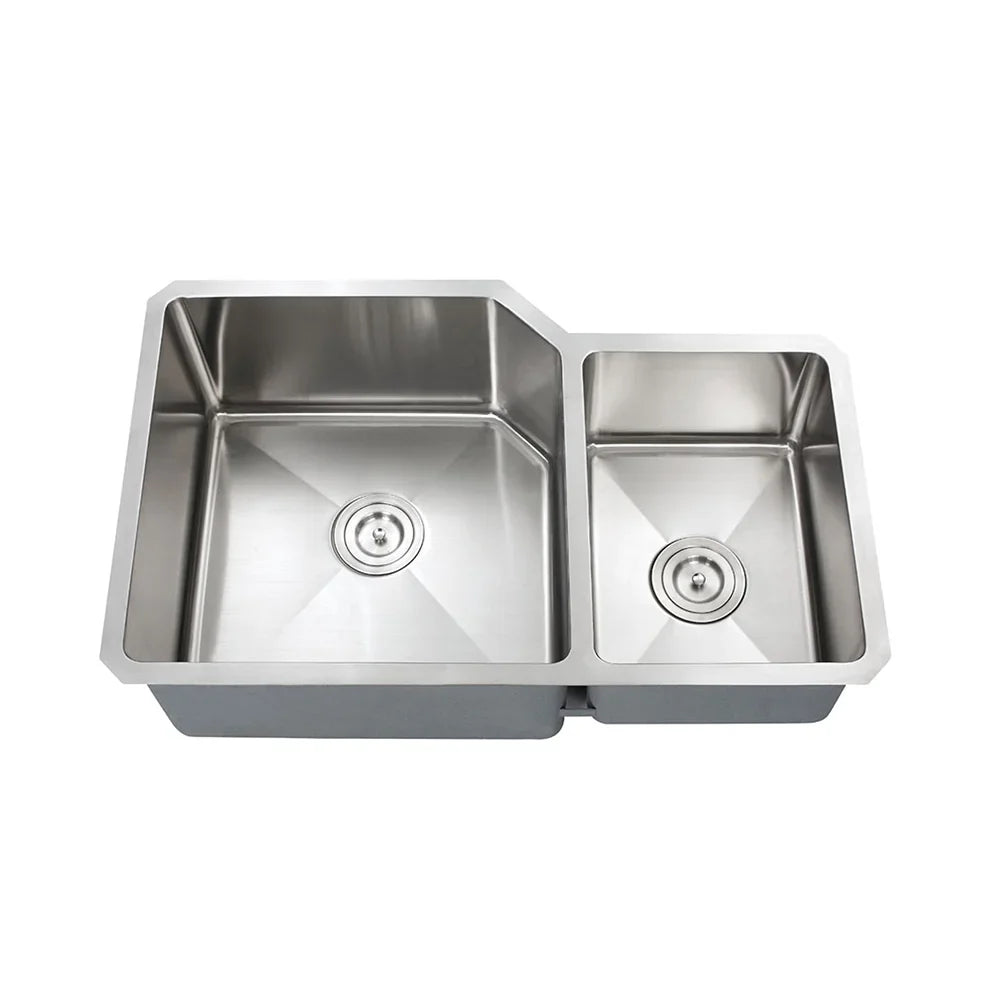Dowell Small-Radius Series-6008 3220D Handcrafted Kitchen Undermount Corner Sinks