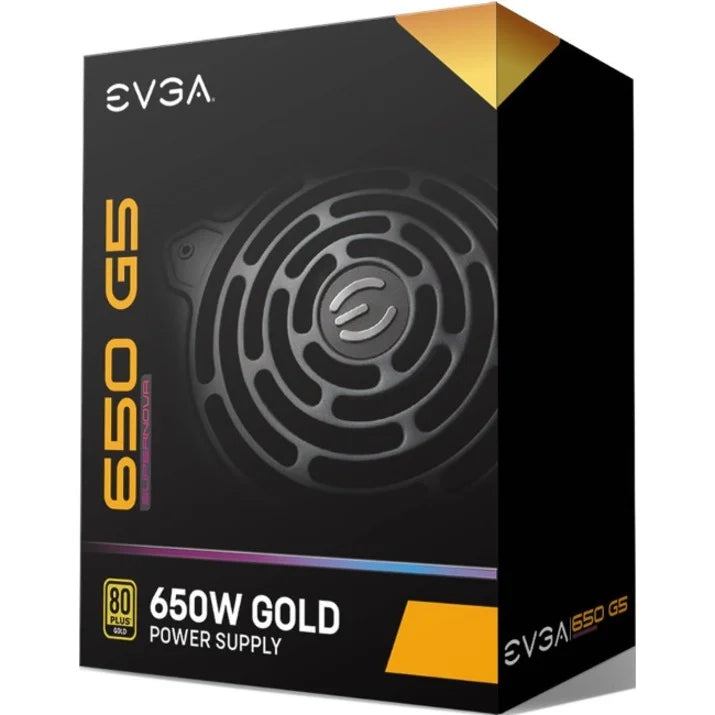 Power FDB 10 Warranty, 80 Plus Compact Supply 220-G5-0650-X1 Fan, Modular, EVGA Self Mode with Year Gold 650W, SuperNOVA G5, Power Eco Size, Includes ON 650 150mm Fully Tester,