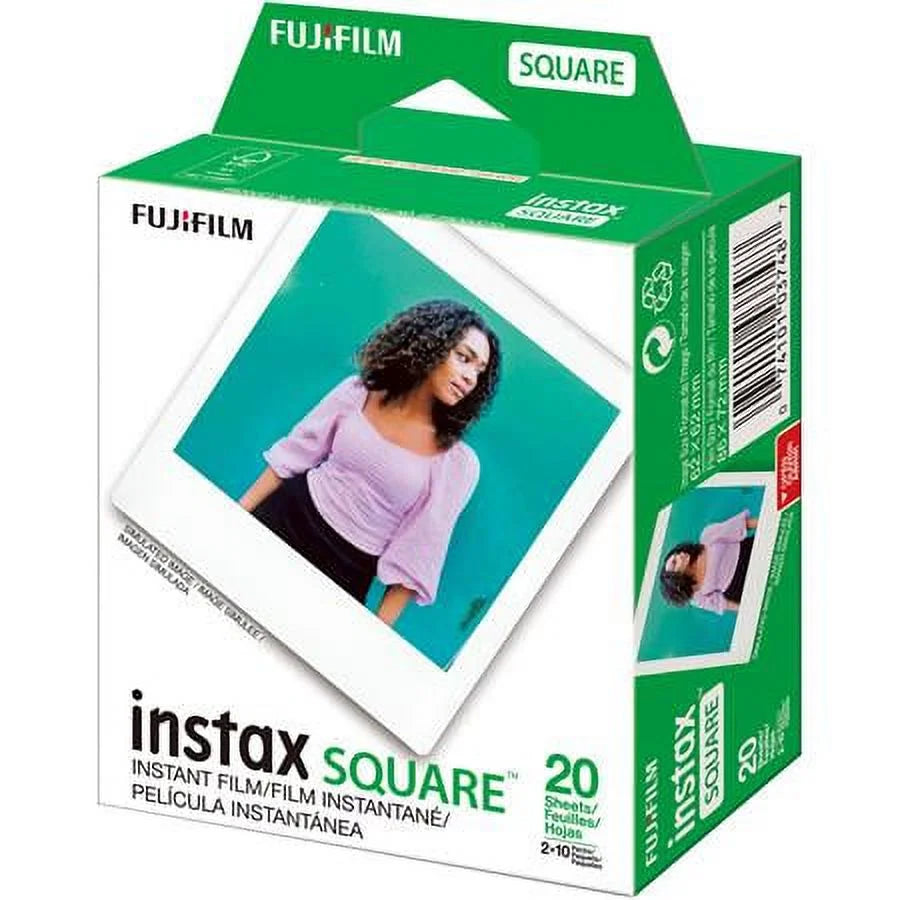 Camera, and Film Instant SQUARE instax Bag Glacier SQ1 Blue Film + Camera