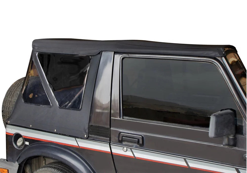 Black With Windows Suzuki Diamond Replacement For 98535 Factory RealTruck Soft Samurai, by Top 1986-1994 Zippered Tinted Rampage