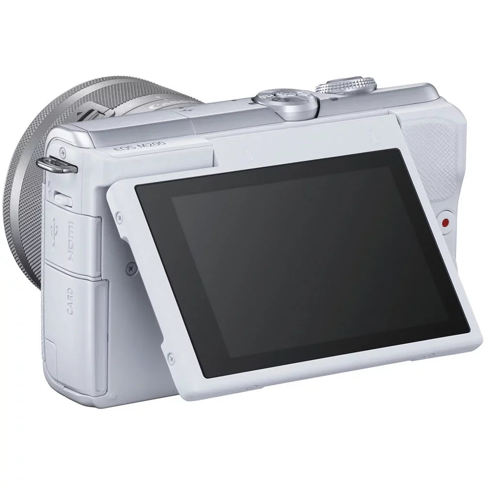 15-45mm Digital Camera Lens Mirrorless (White) M200 with - EOS 3700C009 Canon