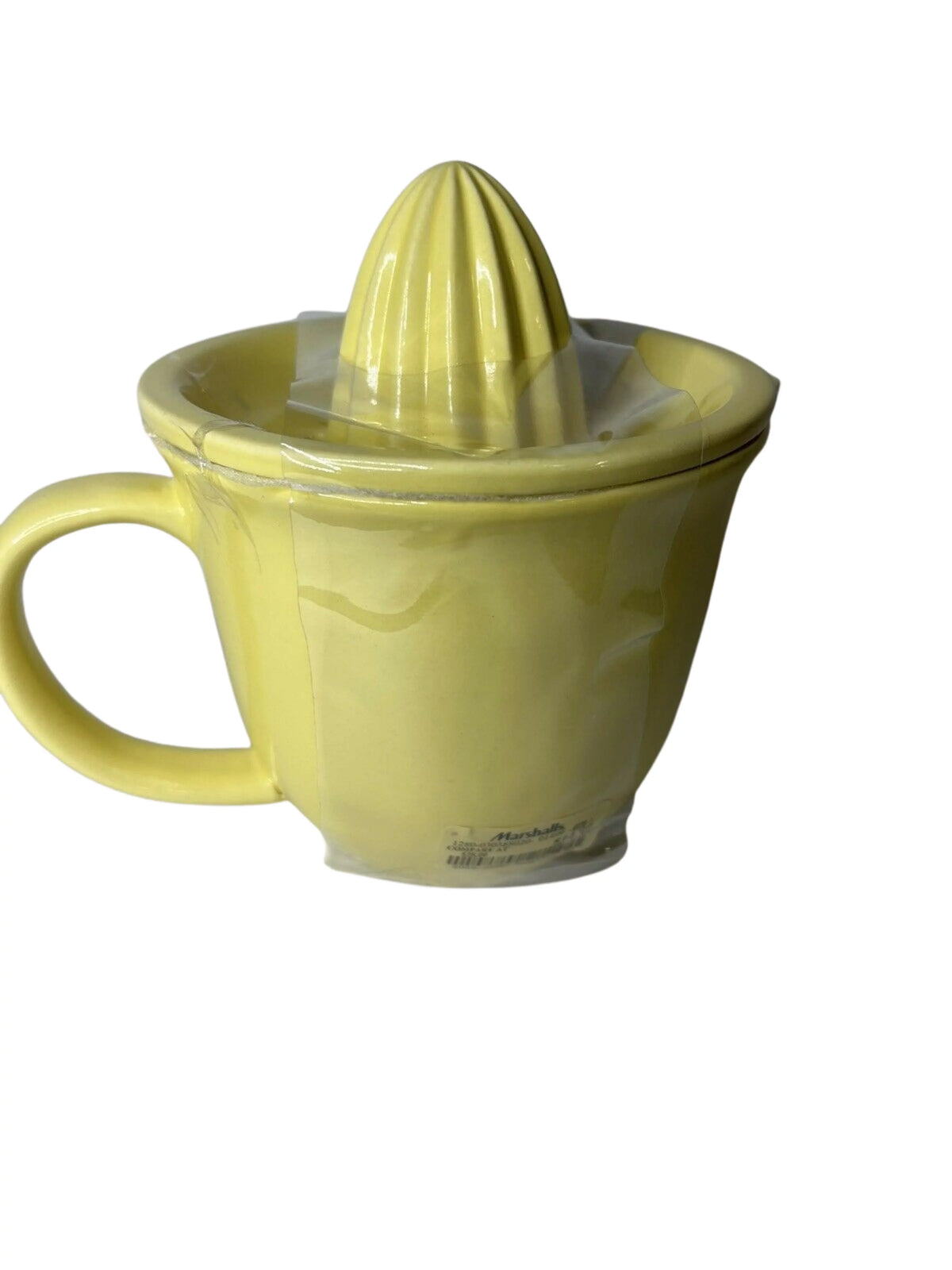 Set Rae Black Dunn with LL Yellow Ceramic Piece Kitchen LEMON 2 Letters Juicer