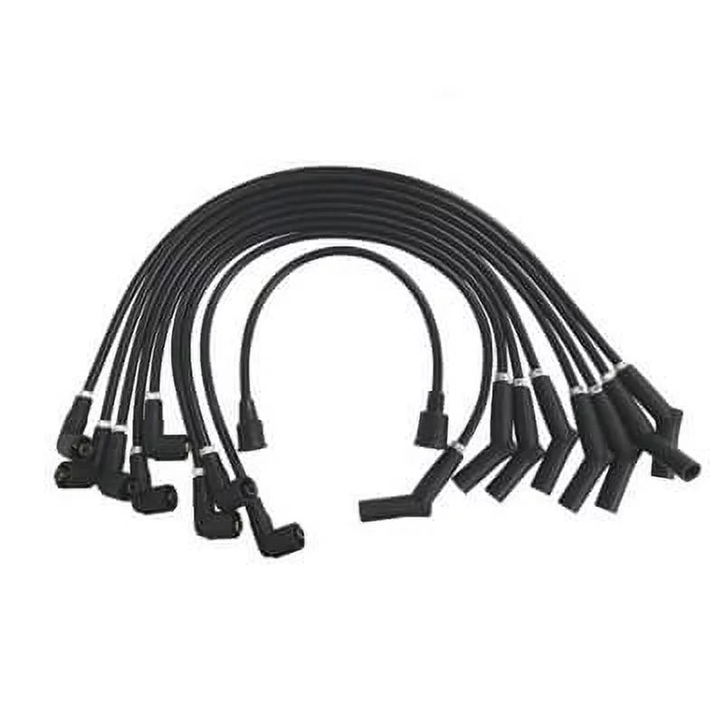 Scott 8mm C5OZ-12259-BK8 1966-1973 Ford Fits select: MUSTANG Drake Logo Ignition 289-302 FORD Black Wires