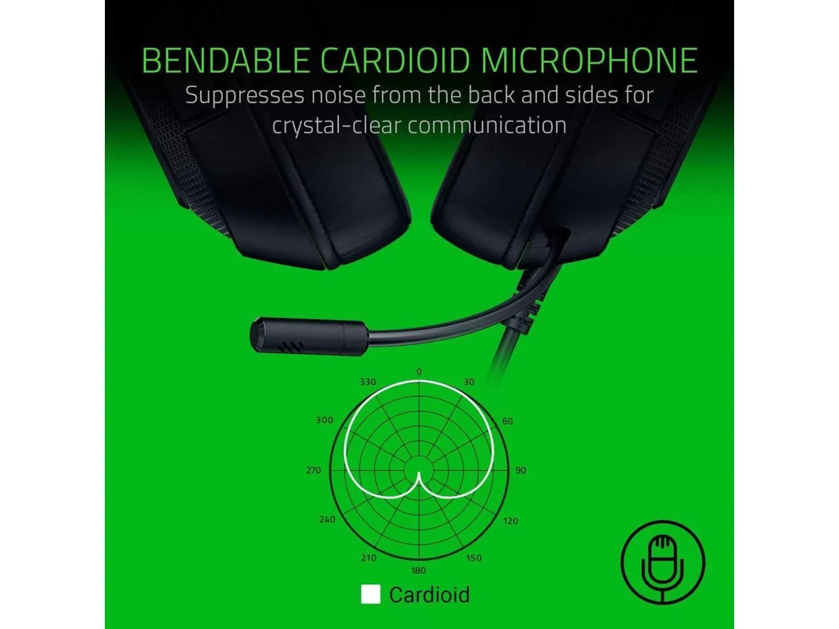 Headset: PS4, Microphone Gaming Lightweight Bendable Frame Sound Razer X Kraken Lite Classic 7.1 Black Surround Nintendo - PC, Capable Xbox, for Switch Cardioid Ultralight