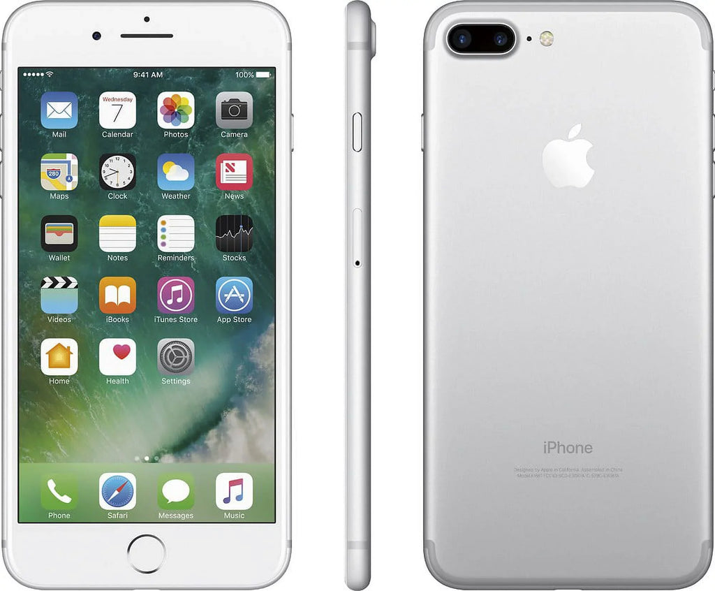 7 iPhone (Refurbished) Apple Restored GSM 32GB, Silver Unlocked - Plus