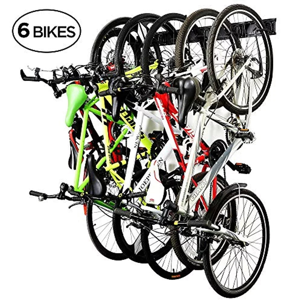 RaxGo Hanger Wall Adjustable Garage Hooks 6 Mount Rack Storage Bicycle Bike with