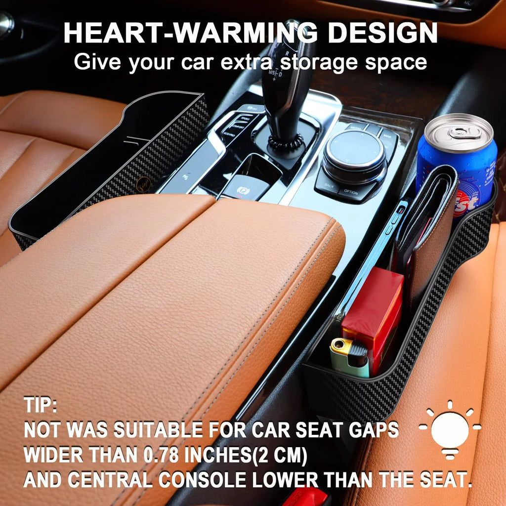 2 Seat Seat Car Organizer Filler Hooks Car Seat for Holders 2 Gap Seat Drink,Car Cup with Pack Front Organizer FOAUUH Organizer,Multifunctional