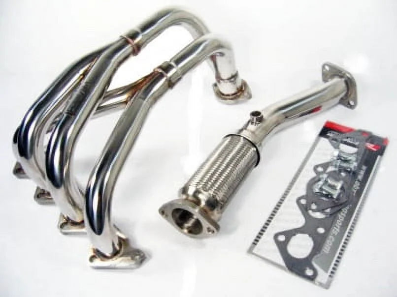 Header DOHC OBX-RS Hyundai Tiburon 1997-2001 2.0L Steel For Fitment Stainless