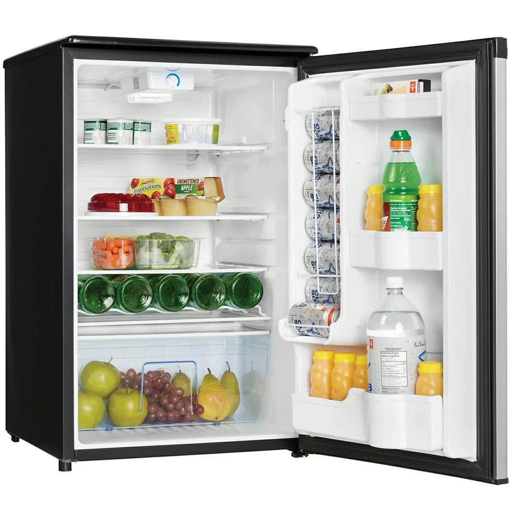 4.4 Danby Cf Refrigerator Auto All Defrost Shelves DAR044A4BSLDD Glass Cantilever Estar