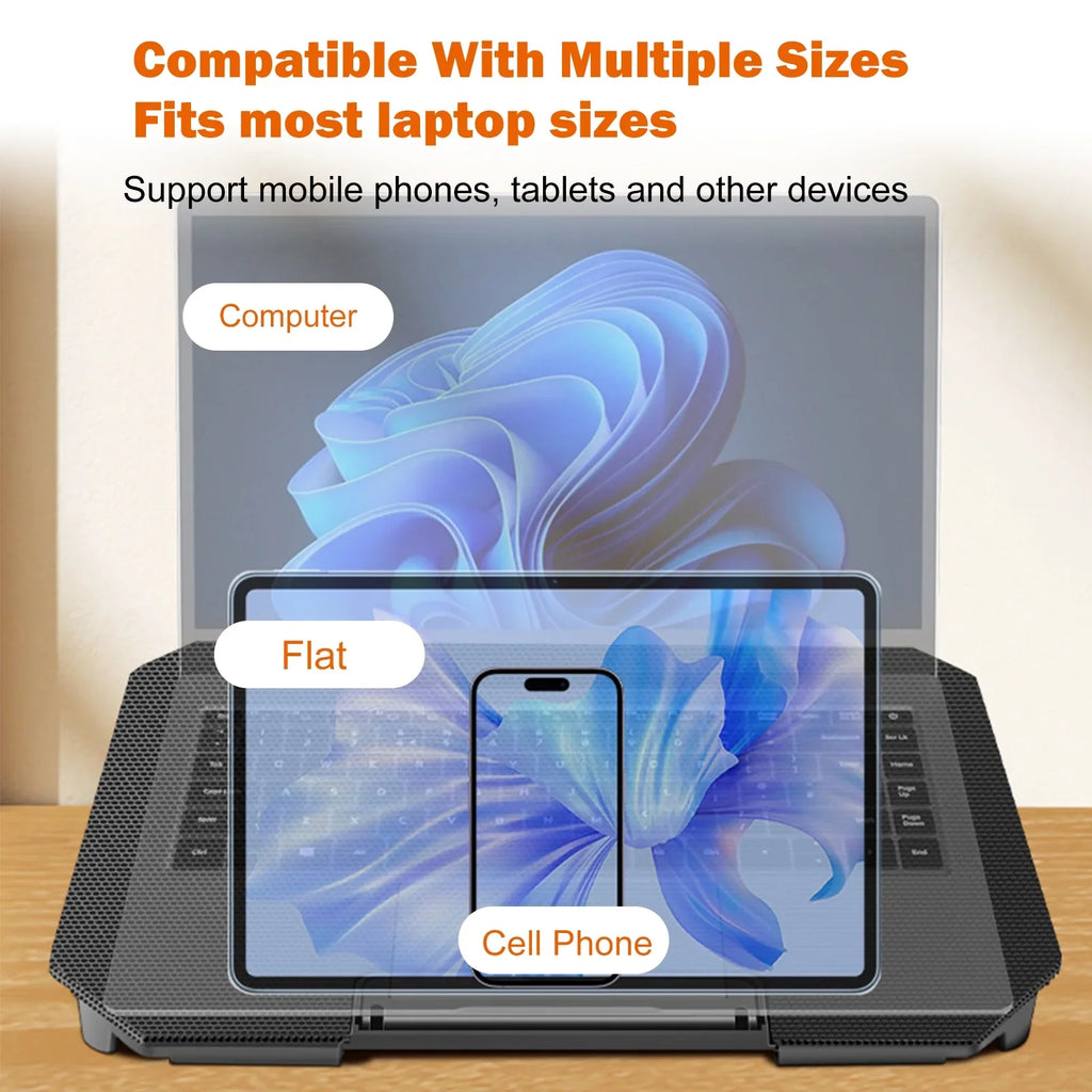 Strength 10-15.6 and 2 USB with Inch Fan Fan, Ports Cooling Laptop Htovila Adjustable