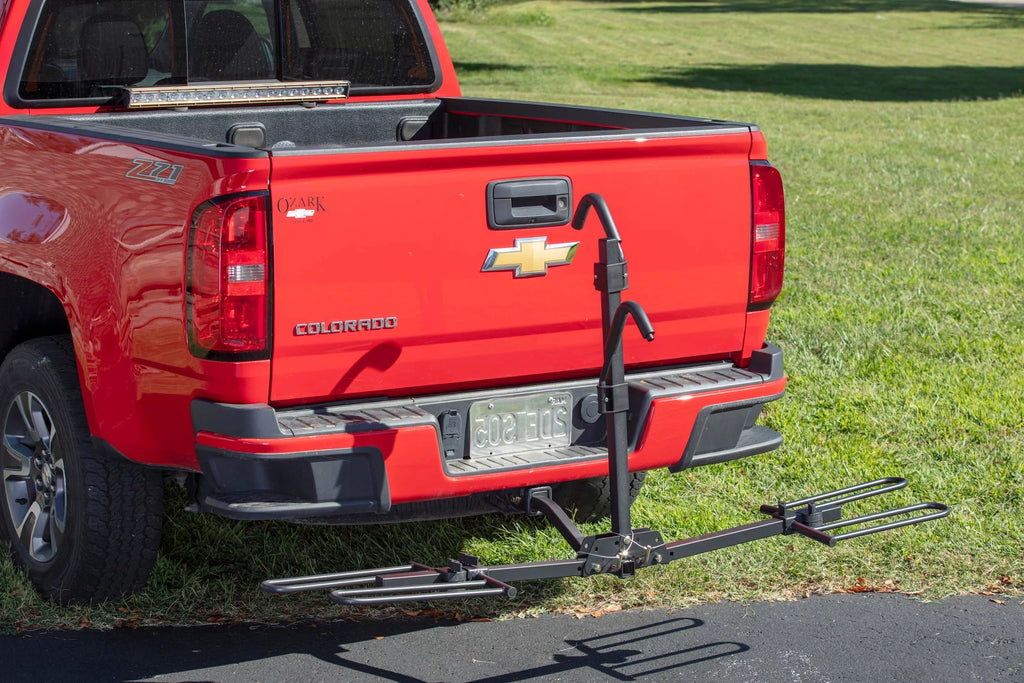80 Car 10104071 Foldable Hyper lbs. Rack Capacity 2-Bike Tough Hitch-Mount Platform