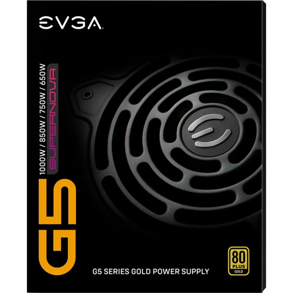 Power FDB 10 Warranty, 80 Plus Compact Supply 220-G5-0650-X1 Fan, Modular, EVGA Self Mode with Year Gold 650W, SuperNOVA G5, Power Eco Size, Includes ON 650 150mm Fully Tester,