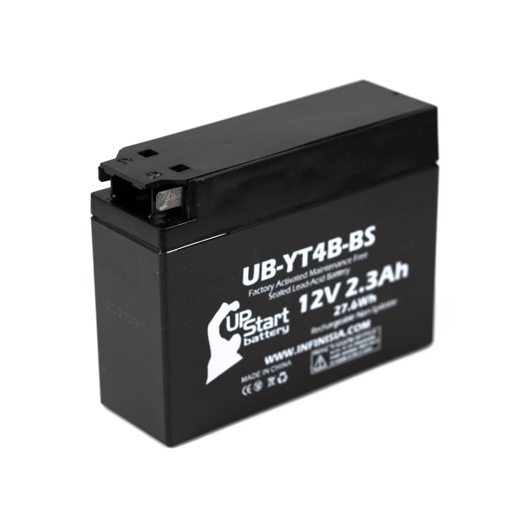2012 2-Pack Activated, UpStart 2.3Ah, 12V, Yamaha SR400 400CC - Replacement Maintenance UB-YT4B-BS Motorcycle (FI) Factory Battery Free, Battery