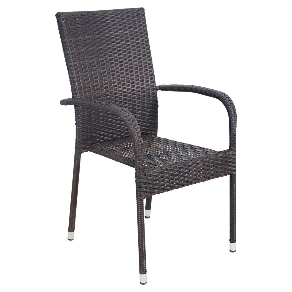 Resin Brown Wicker Patio 5-Piece Northlight Dining Set Venice Outdoor Woven