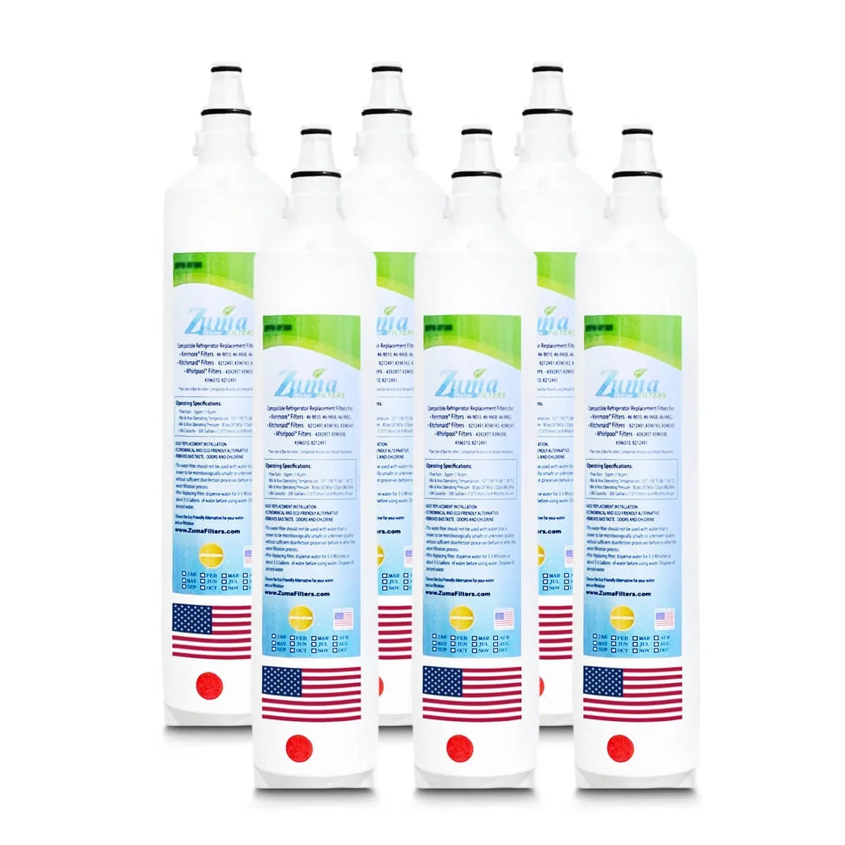 Pack Model ZUMA Subzero® Compatible , IC18FIRH with , 6 Brand , U.S.A. ZWFZ1-RF750 Water in # - Filters Made -