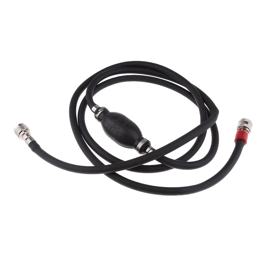 Line Marine Assembly Fuel Motor Hose for Line Tractors, and Outboard - RVs, Assembly Suitable 8FT Black Caravans Boat Boats, Fuel