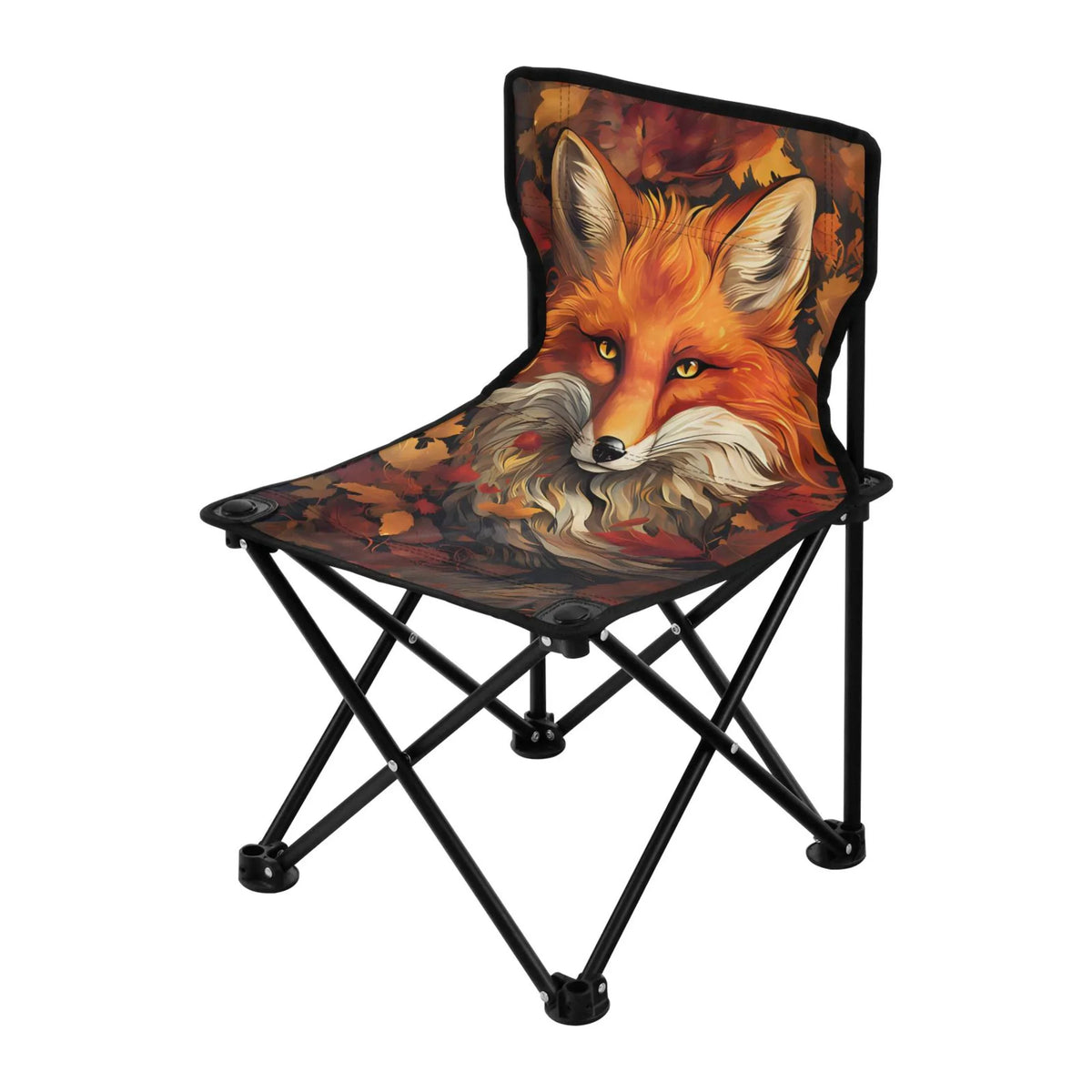 with Outdoor Camping Portable Support Beach Folding Bag Lawn Carry Chair Chair Chair 220LBS Fox Leaves with Chair Fishing to Autumn