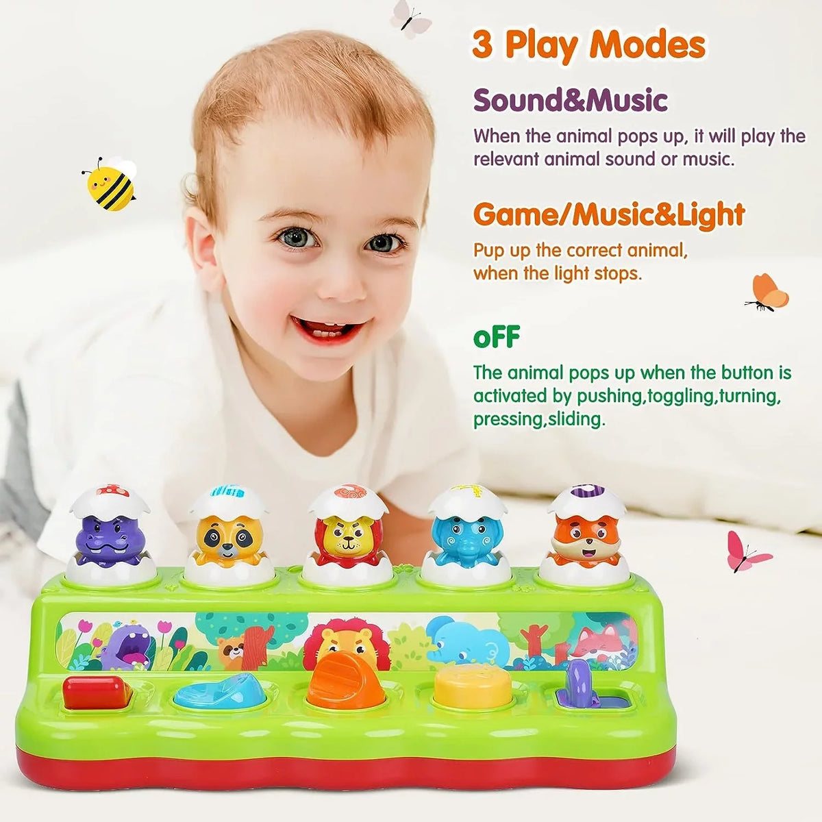 1-3, 1 Developmental Educational Year Toys Early 1 Learning Toddlers Toy Sensory Old 3 for for Old, Montessori Boys 2 Year Girls Toys