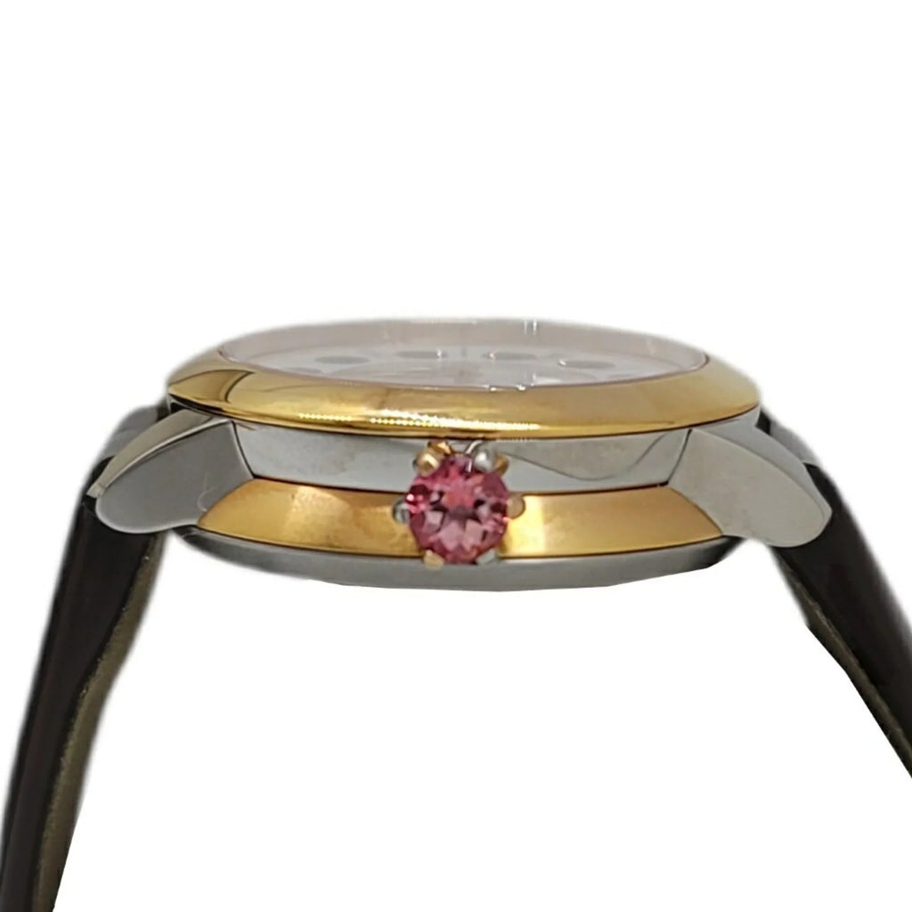 Colors Quartz Spinel Enamel 3 FENDI Eye Women's Topaz Shell Pre-Owned Brown Watch New) Black SS Fendi Fashionable Clock Shine Belt (Like