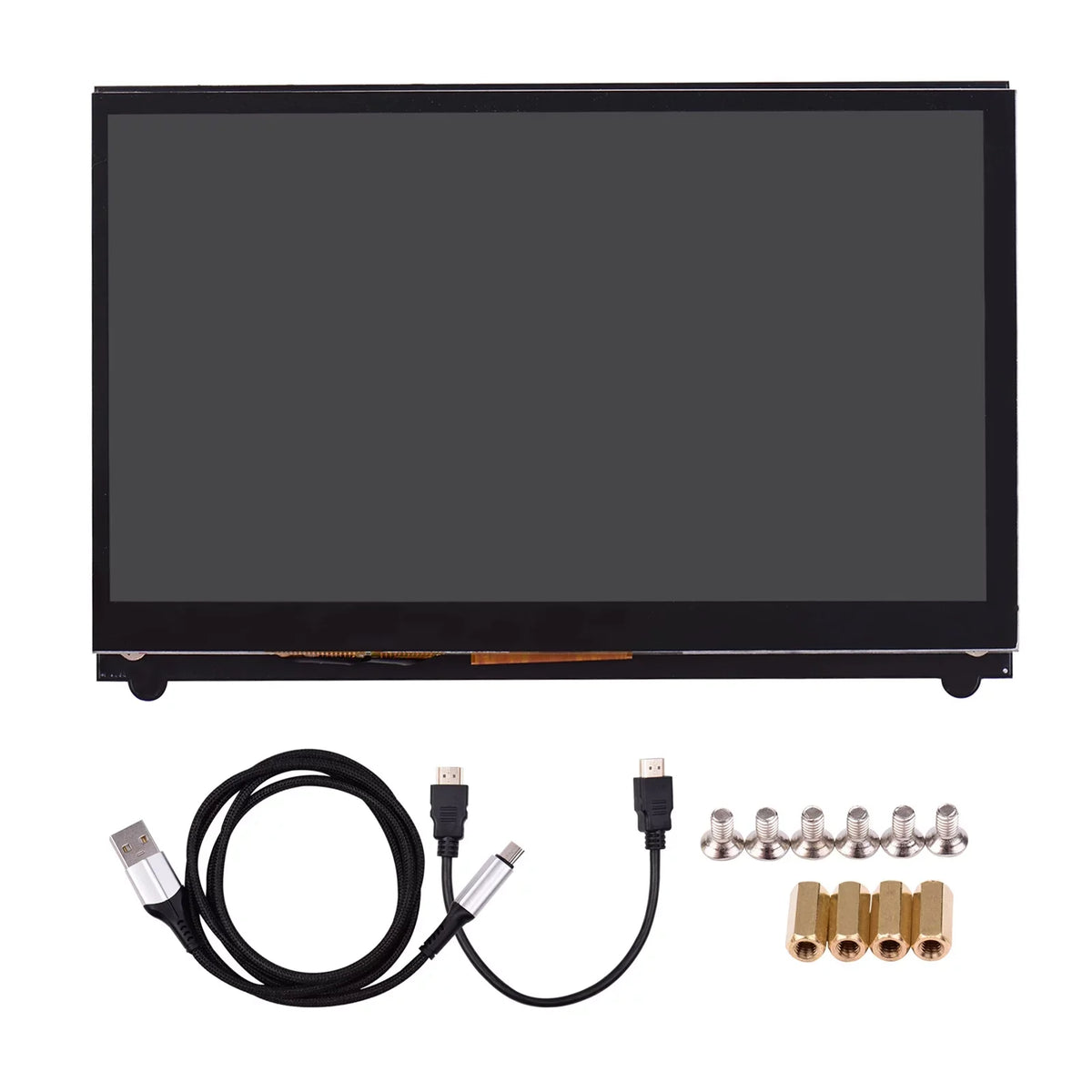 7 Tool Display, Raspberry IPS for Touchscreen, USB Inch Pinnaco Portable with Pi Capacitive Interface