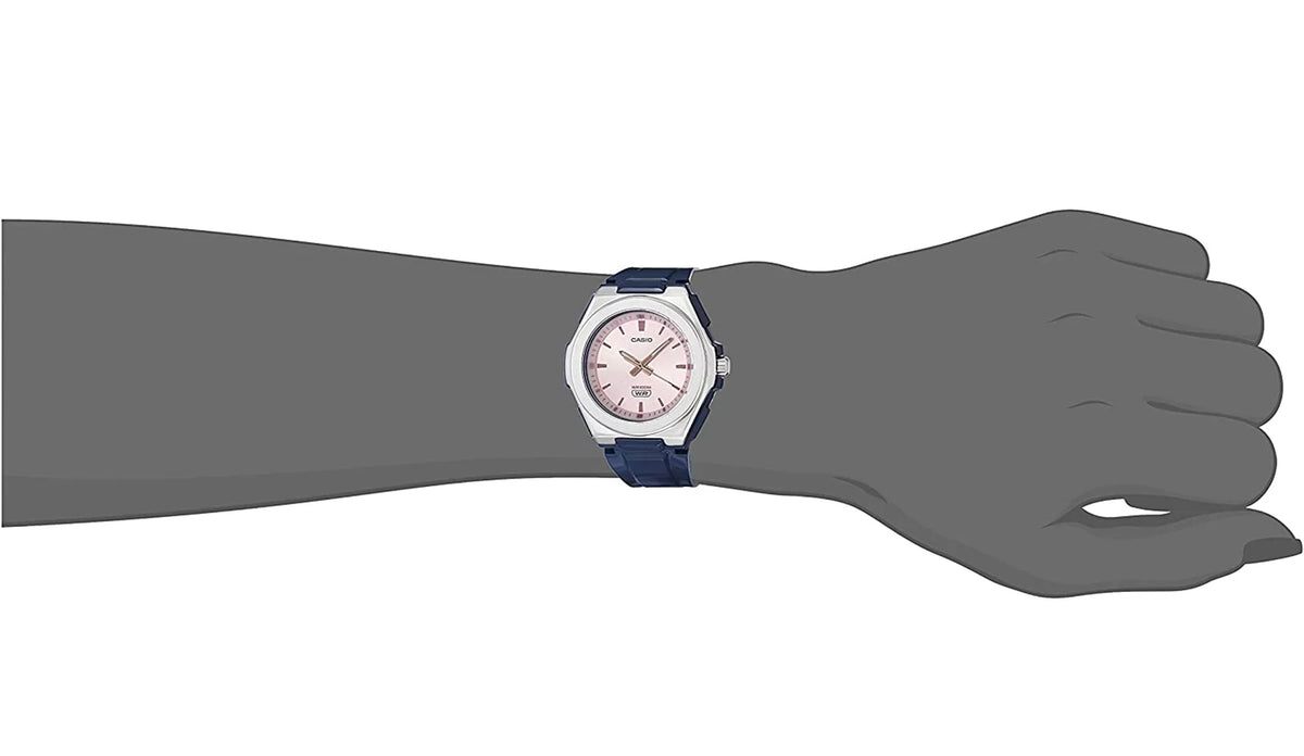 Casio Female Pink LWA300H-2EV 100m Dial Resin Analog Watch Adult's Quartz Blue