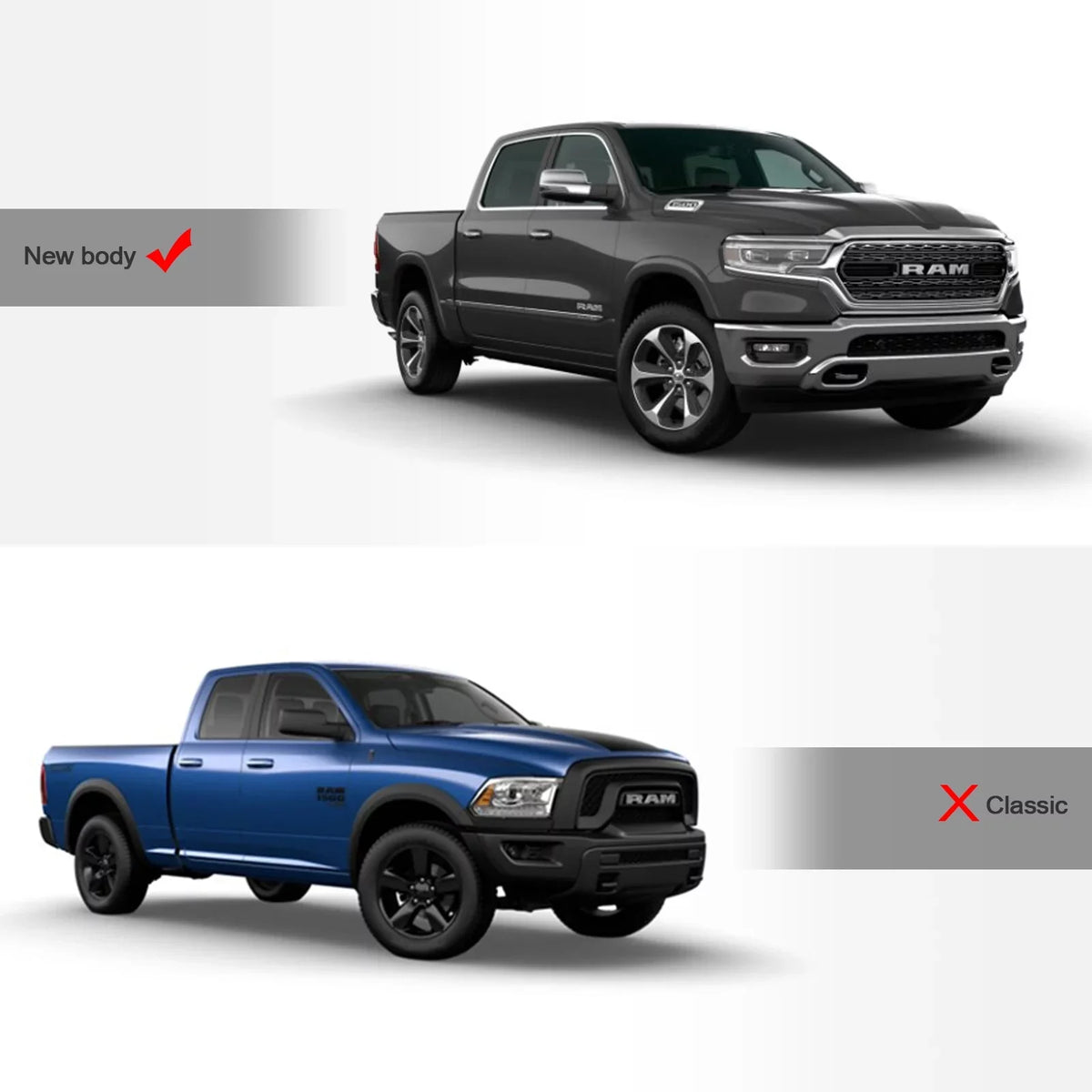 Short Up Feet Style Tonneau 2019-2022 - ( Body ) Lock And 1500 Cover Ram 68.4" Black Stehlen Roll For 5.7 New 733469493334 Bed
