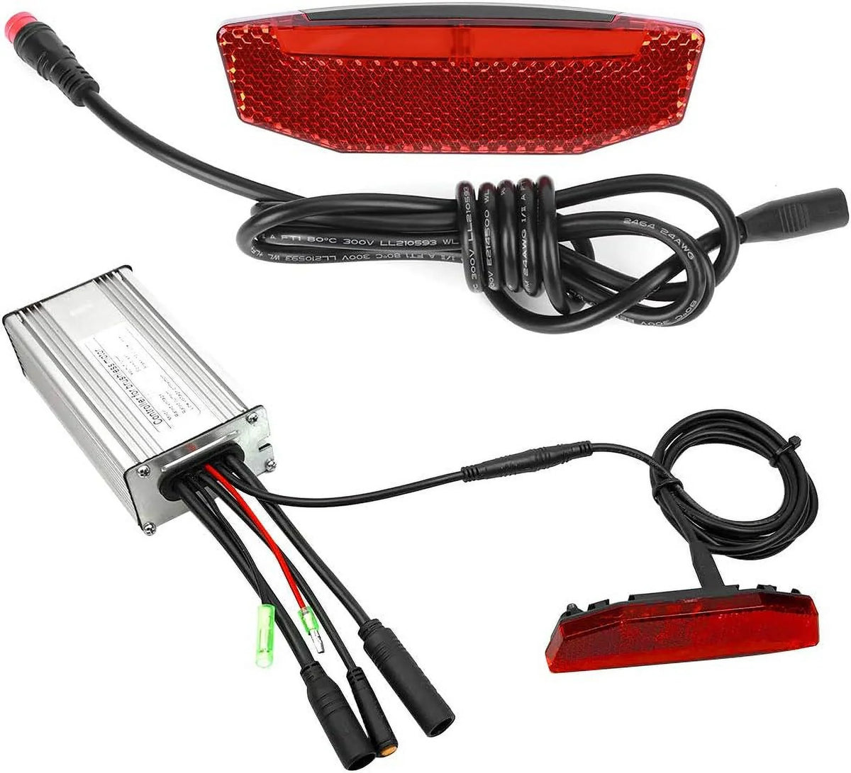 Riding Connector, Tailight Tail Light Equipment LED Accessories EBike 6V60V Bike Night Light, Waterproof Electric Warning