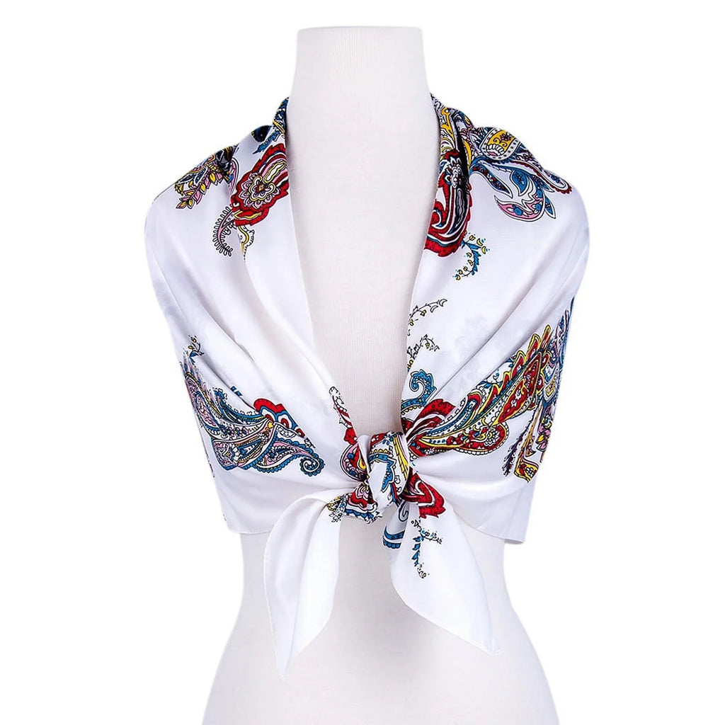 39x39” Tops Magic and Fashion Wrap Women Scarf GOODS STP Silk cm) (100x100 Wedding Shawl Land for Shawl Travel Evening for Shawl