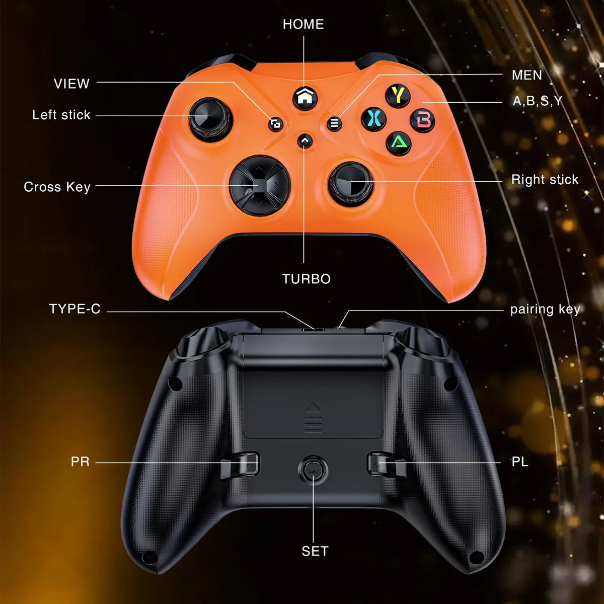 Xbox X/S, Video for Wireless Jack/Macro One Turbo/3.5mm Support Update (Watch Compatible Xbox S/X Gamepad Series Bonacell Controller Controller One, One/Xbox to Headphone with Xbox XBOX)Game Functions