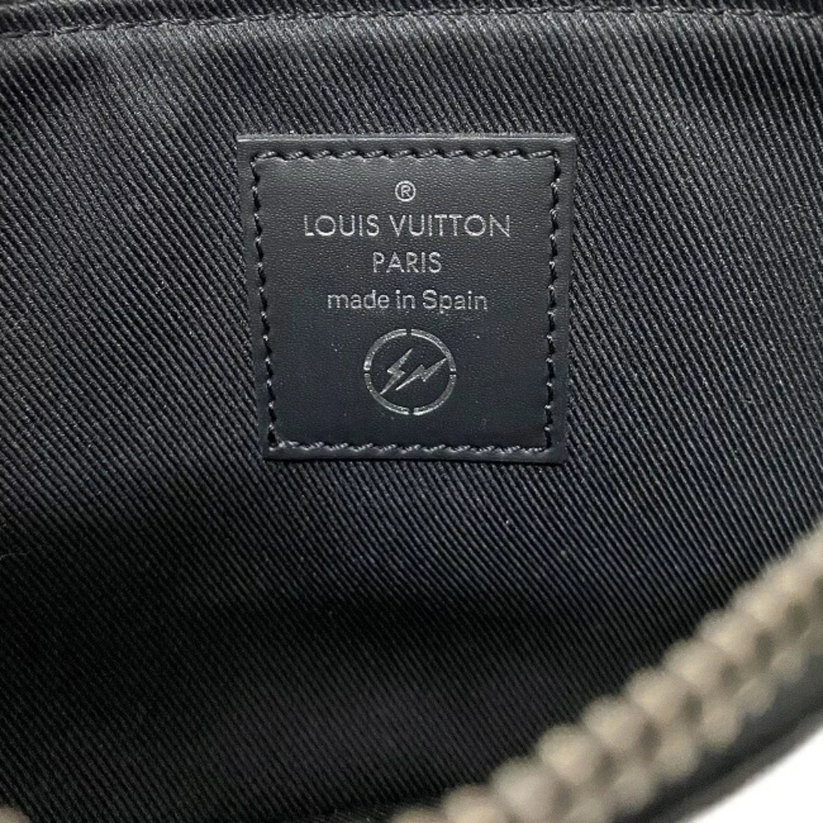 Flash VUITTON Black Pouch Vuitton Gray (Good) UB1137 Pre-Owned Fragment Monogram Fujiwara Hiroshi Louis iPhone Rainbow LOUIS Collaboration M64433 Eclipse