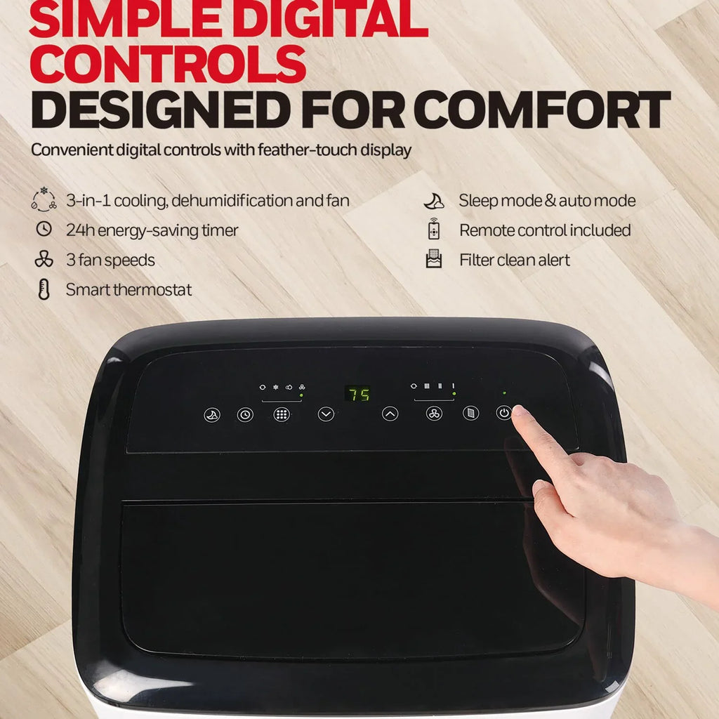 HF0CESVWK6 Dehumidifier WiFi with Conditioner & BTU 10,000 Portable Voice Smart Control, Air Honeywell
