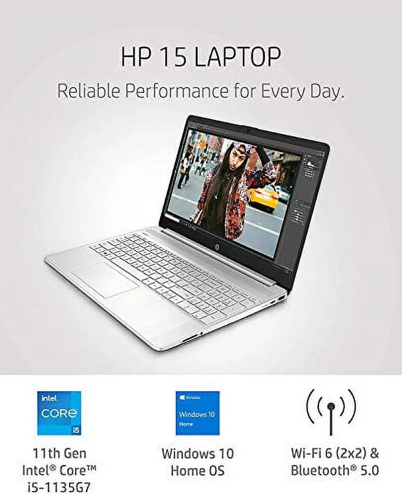 Lightweight, Iris Intel Silver HP HDMI, DDR4 Home, 10 1024GB i7-1065G7), Laptop, Win Fingerprint, Intel RAM, i5-1135G7(Benchmark 2021 Beats FHD Xe, PCIE 32GB Intel Newest 15.6" SSD, Bundle IPS