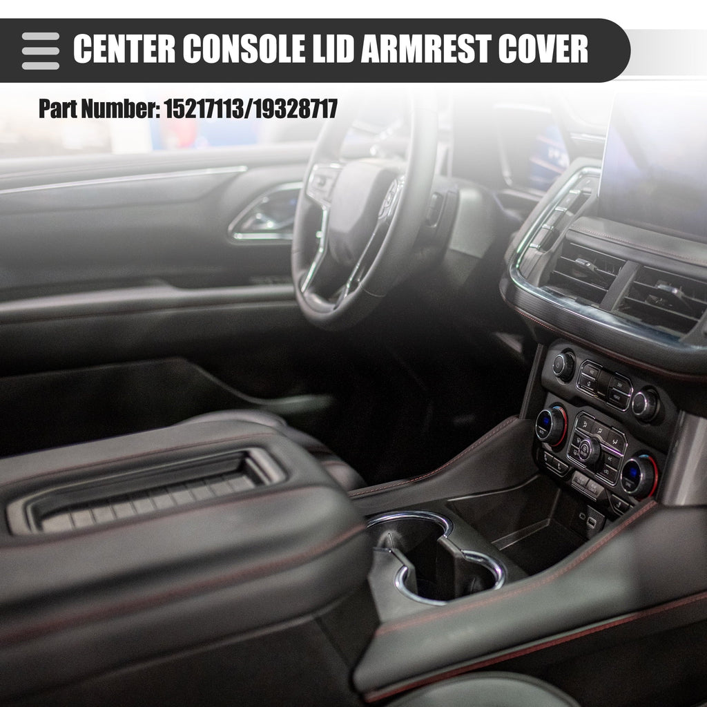2500HD Gray 2007-2013 Center No.19328717 Chevy 3500HD 1500 Cover Console Armrest Silverado Lid for
