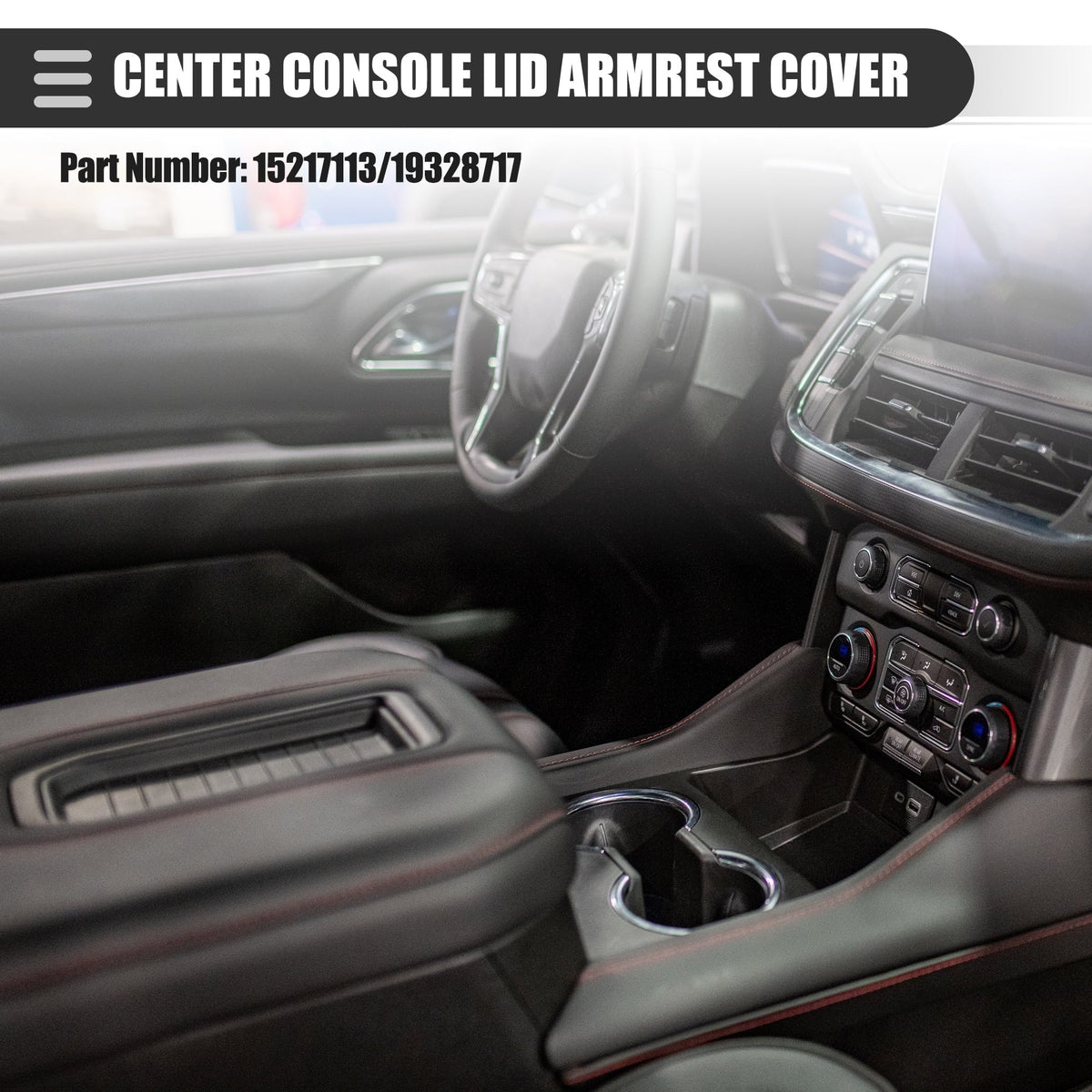 2500HD Gray 2007-2013 Center No.19328717 Chevy 3500HD 1500 Cover Console Armrest Silverado Lid for