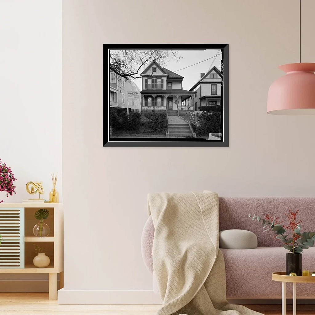Birth 17-7/8" Martin GA, Auburn Avenue, 21-7/8" Framed Jr. Atlanta, 501 x King Home, Fulton Luther Print, County, Historic