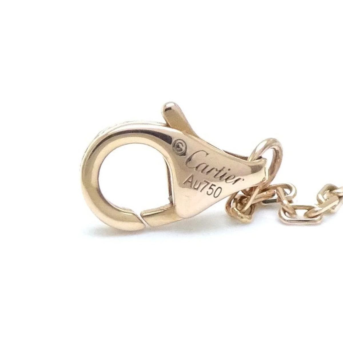 Necklace New) Heart Pre-Owned B7061200 Gold (Like K18 Trinity Three-Color Diamond CARTIER 291637